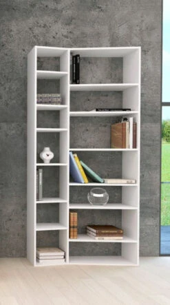 Temahome - Valsa Reol - Hvit - 224x108 -UNOLIVING Butikk temahome valsa reol hvid 14 rum reoler TE00151 3 d0cd