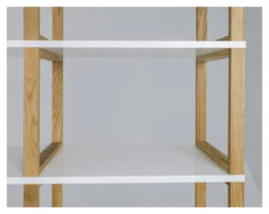 TENZO - Art Reol 3x3, Hvit, Eik -UNOLIVING Butikk tenzo art reol 3x3 hvid eg reoler TZ00233 3 ae03