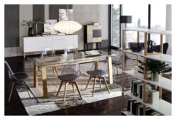 TENZO - Art Reol 3x3, Hvit, Eik -UNOLIVING Butikk tenzo art reol 3x3 hvid eg reoler TZ00233 6 1724