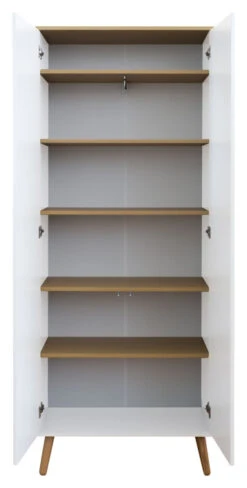 TENZO - Dot Garderobeskap, Eik, Hvit -UNOLIVING Butikk tenzo dot garderobeskab eg hvid garderobeskabe TZ00332 3 c399