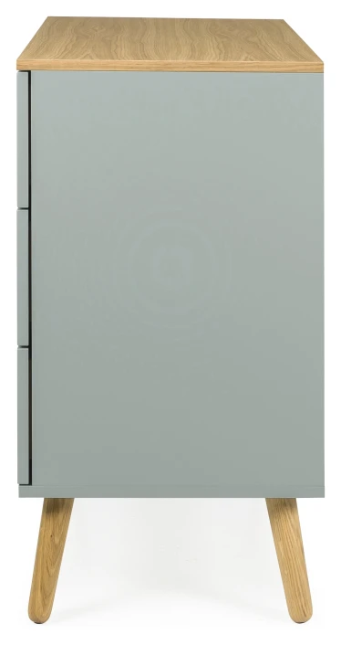 Dot Kommode 90x43 - Salvie/eik 3 Dot Kommode 90x43 - Salvie/eik - Bilde 3