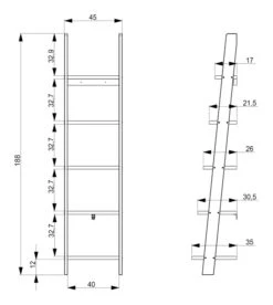 TENZO - Strada Stigereol B:45, Grå -UNOLIVING Butikk tenzo strada stigereol b45 graa stigereol TZ00377 19 37f0