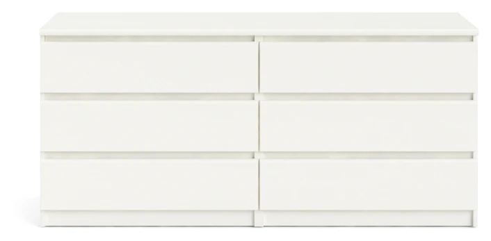 Naia Kommode - Hvit Ask M/6 Skuffer - Bilde 6