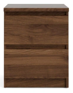 Naia Nattbord 2 Skuffer - Valnøtt