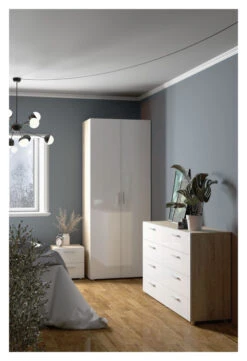 Pepe Garderobeskap M. 2 Dører - Eik -UNOLIVING Butikk tvilum pepe garderobeskab m 2 laager eg TV05350 6 7155