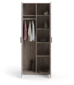 Pepe Garderobeskap M. 2 Dører - Trøffel -UNOLIVING Butikk tvilum pepe garderobeskab m 2 laager troeffel TV05351 3 2e05