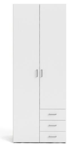 Space Garderobeskap - Hvit -UNOLIVING Butikk tvilum space garderobeskab hvid garderobeskab TV04553 1 165e