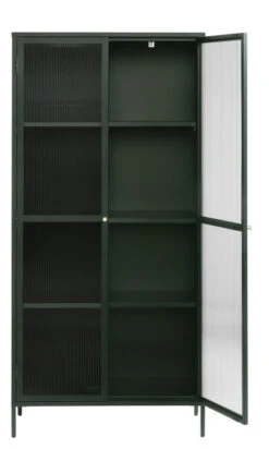 Front -UNOLIVING Butikk unique furnitures bronco skab h190 groen UF00286 2 9207