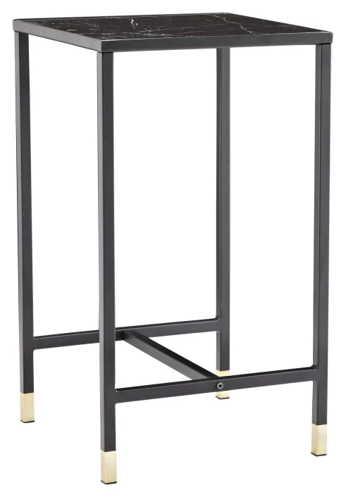 Dipp Sengebord - Sort Glasstopp, 40x40 - Bilde 4