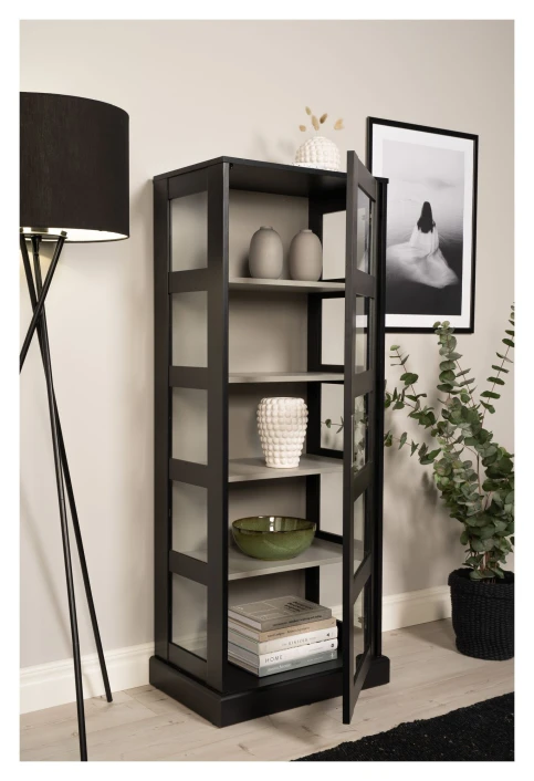 Lock Bokskap Med Dører, Svart - Bilde 6