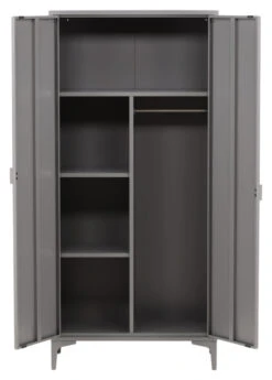 Piring Garderobeskap - Lysegrå -UNOLIVING Butikk venture design piring garderobeskab lysegraa VD02071 6 b9e3