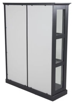 Wave Bokskap Med Dører, Svart 15 Wave Bokskap Med Dører, Svart -UNOLIVING Butikk venture design wave bogskab med laager sort bogskabe VD00614 7 cb3c