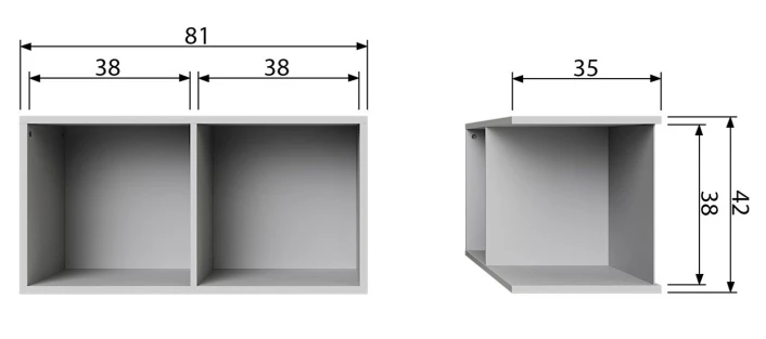 VTwonen Lower Modulreol M/2 åpne Rom - Grå 6 VTwonen Lower Modulreol M/2 åpne Rom - Grå - Bilde 6