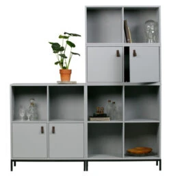 VTwonen Lower Modulreol M/4 Rom - Grå -UNOLIVING Butikk vtwonen lower modulreol m4 rum graa reoler EE01022 5 c050