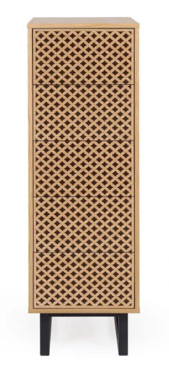 Woodman Camden Kommode - Eg/Diamond Print