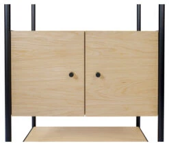 Woodman Jugend Reol M. Skap - Natur/Sort -UNOLIVING Butikk woodman jugend reol m skab natursort reol WM00282 5 7d58