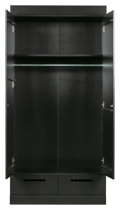 WOOOD Connect Garderobeskap 195x94x53 - Svart - Bilde 4