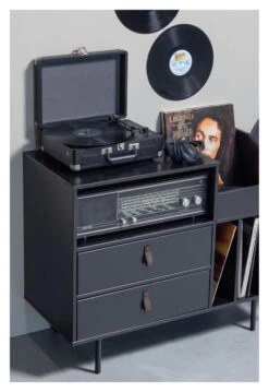 WOOOD Jackson Plateskap - Svart -UNOLIVING Butikk woood jackson pladeskab sort EE03077 3 ad82