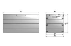 Woood - Keet Lekekasse - Hvit Furutre -UNOLIVING Butikk woood keet legetoejskasse hvid fyrretrae legetoejskasser EE00748 5 b0d8