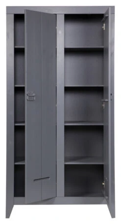 WOOOD Kluis Skap 190x95 - Grå 12 WOOOD Kluis Skap 190x95 - Grå -UNOLIVING Butikk woood kluis skab 190x95 graa EE00724 3 cbe6