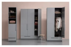 WOOOD Pure Garderobeskap - Grå -UNOLIVING Butikk woood pure garderobeskab graa EE03074 3 0bdc