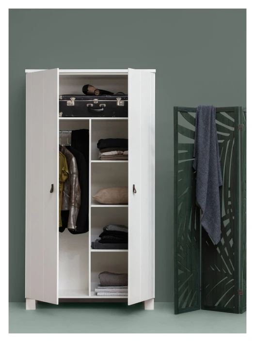 WOOOD Ties Garderobeskap 111x55 - Hvit 2 WOOOD Ties Garderobeskap 111x55 - Hvit - Bilde 2