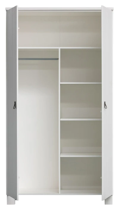 WOOOD Ties Garderobeskap 111x55 - Hvit 3 WOOOD Ties Garderobeskap 111x55 - Hvit - Bilde 3